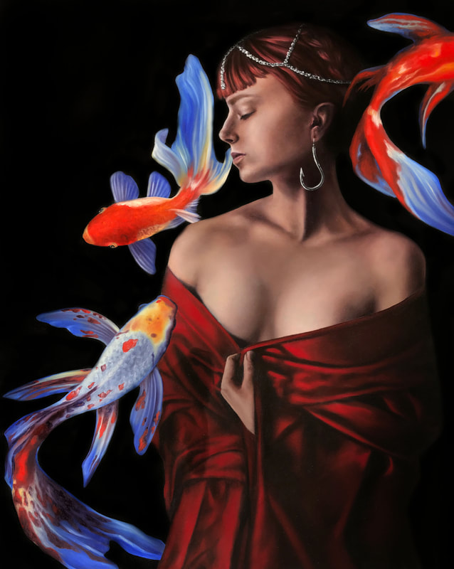 Hooked, Oil Painting, Diana Ormanzhi
